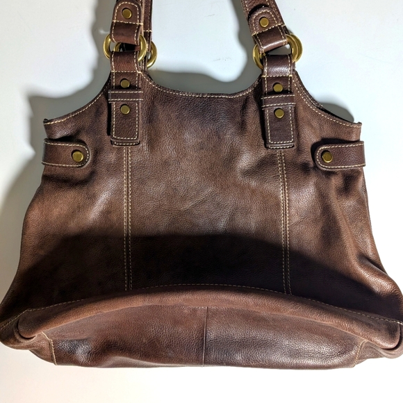 Fossil leather brown shoulder bag - Picture 11 of 15